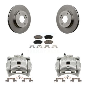 Front Disc Brake Caliper Rotors And Ceramic Pads Kit For Ford Fiesta KC8-100162C