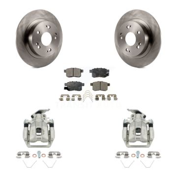 Rear Disc Brake Caliper Rotors And Ceramic Pads Kit For Honda Accord KC8-100162T