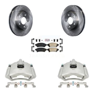 Front Brake Caliper Rotor & Ceramic Pad Kit For Buick Pontiac LaCrosse Grand Prix Allure KC8-100165N