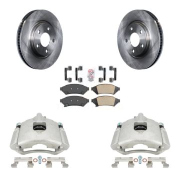 Front Brake Caliper Rotor & Ceramic Pad Kit For Buick Pontiac LaCrosse Grand Prix Allure KC8-100166N