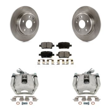 Rear Disc Brake Caliper Rotors And Ceramic Pads Kit For Chevrolet Cruze KC8-100166T