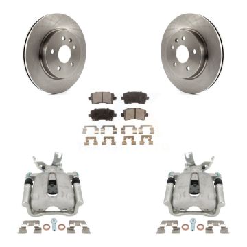 Rear Disc Brake Caliper Rotors And Ceramic Pads Kit For Chevrolet Malibu Limited KC8-100167T
