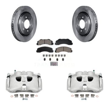 Front Brake Caliper Rotors & Ceramic Pad Kit For Ford F-150 Expedition Lincoln Navigator KC8-100169N