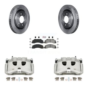Front Disc Brake Caliper Rotors And Semi-Metallic Pads Kit For Ford F-150 KC8-100170N