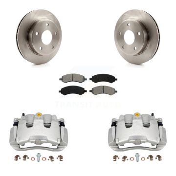 Front Disc Brake Caliper Rotors And Semi-Metallic Pads Kit For Dakota Dodge Ram KC8-100170S