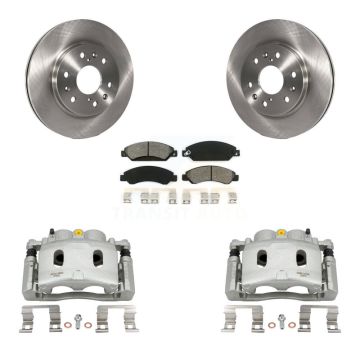 Front Brake Caliper Rotors Semi-Metallic Pad Kit For Chevrolet Avalanche Cadillac GMC XL KC8-100172S