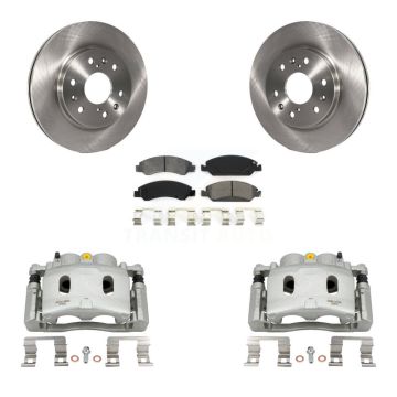 Front Brake Caliper Rotors Semi-Metallic Pad Kit For Chevrolet GMC Silverado 1500 Sierra KC8-100173S