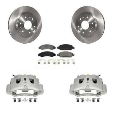 Front Disc Brake Caliper Rotor Semi-Metallic Pad Kit For 2016-2019 Chevrolet Suburban HD KC8-100174S