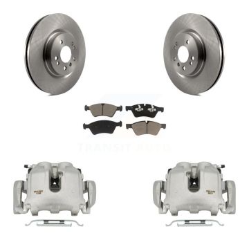 Front Brake Caliper Rotor & Ceramic Pad Kit For Mercedes-Benz ML350 R350 ML500 R320 R500 KC8-100177C