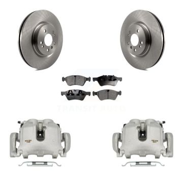 Front Brake Caliper Rotors Semi-Metallic Pad Kit For Mercedes-Benz ML350 R350 ML500 R320 KC8-100179P