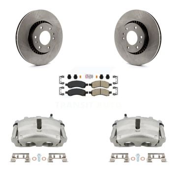Front Brake Caliper Rotor And Ceramic Pad Kit For Chevrolet Trailblazer GMC Envoy XL EXT KC8-100180N