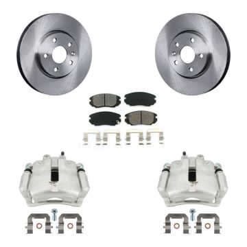 Front Disc Brake Caliper Rotors Semi-Metallic Pad Kit For Buick Regal LaCrosse Chevrolet KC8-100184S