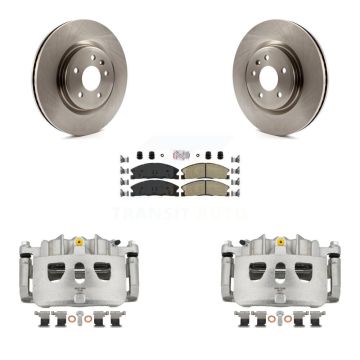 Front Brake Caliper Rotor Ceramic Pad Kit For Ford Explorer Sport With Heavy Duty Brakes KC8-100185N