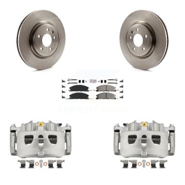 Front Brake Caliper Rotor Semi-Metallic Pad Kit For Ford Explorer With Heavy Duty Brakes KC8-100187N
