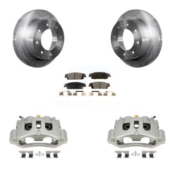 Rear Brake Caliper Rotors Ceramic Pad Kit For 18-19 Chevrolet Suburban With 8 Lug Wheels KC8-100191T