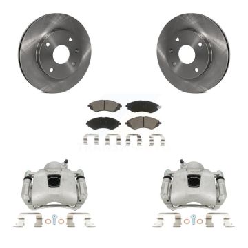 Front Disc Brake Caliper Rotor & Ceramic Pad Kit For Chevrolet Optra Suzuki Forenza Reno KC8-100192C