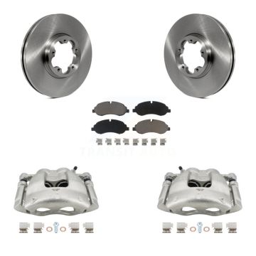 Front Brake Caliper Rotor & Ceramic Pad Kit For Ford Transit-250 Transit-150 Transit-350 KC8-100193C