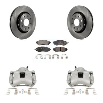 Front Brake Caliper Rotor Semi-Metallic Pad Kit For Chevrolet Aveo Pontiac Aveo5 Wave G3 KC8-100193P