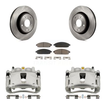 Front Disc Brake Caliper Rotors And Ceramic Pads Kit For Jeep Grand Cherokee Commander KC8-100195C