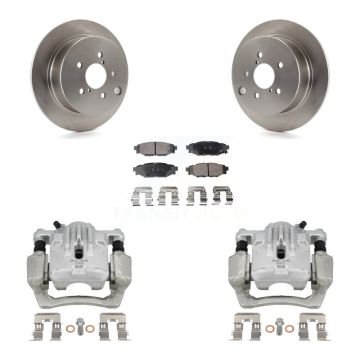 Rear Disc Brake Caliper Rotor & Ceramic Pad Kit For Subaru Impreza Forester Crosstrek XV KC8-100196T