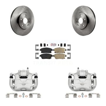 Front Disc Brake Caliper Rotor Ceramic Pad Kit For 2013-2017 Chevrolet Trax Buick Encore KC8-100200N