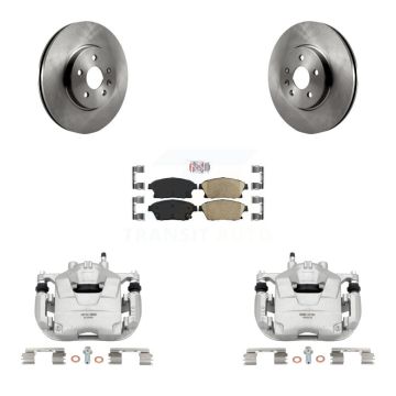 Front Disc Brake Caliper Rotor Ceramic Pad Kit For 2013-2017 Chevrolet Trax Buick Encore KC8-100201N