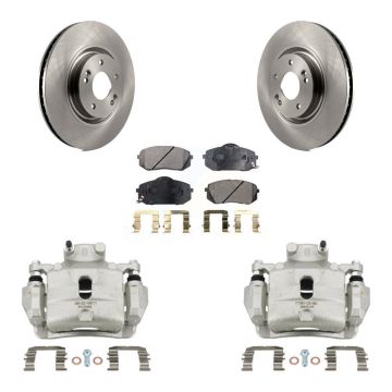 Front Disc Brake Caliper Rotors And Semi-Metallic Pads Kit For Hyundai Sonata KC8-100202P