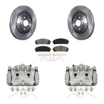 Front Brake Caliper Rotors Semi-Metallic Pad Kit For Lexus RX350 Toyota Highlander NX300 KC8-100202S