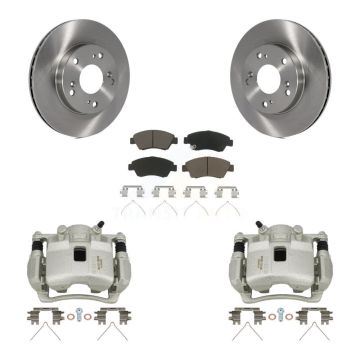 Front Disc Brake Caliper Rotors And Ceramic Pads Kit For Honda Civic KC8-100203C