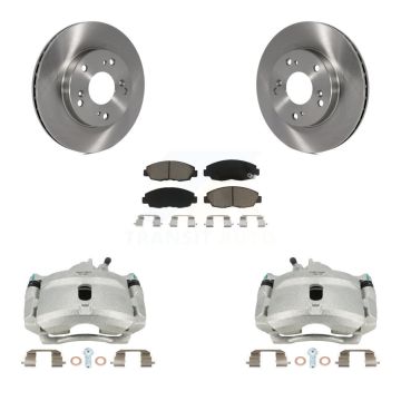 Front Disc Brake Caliper Rotors And Ceramic Pads Kit For Honda Civic KC8-100204C