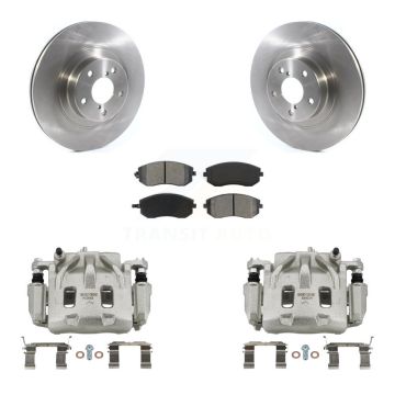 Front Brake Caliper Rotor Semi-Metallic Pad Kit For Subaru Legacy 2.5L with Turbocharged KC8-100204S