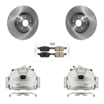 Front Brake Caliper Rotors & Ceramic Pad Kit For Ford Escape Transit Connect Lincoln MKC KC8-100206N