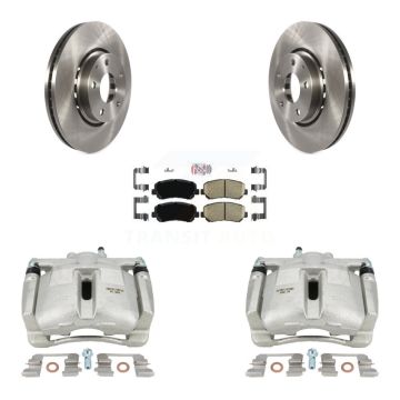 Front Disc Brake Caliper Rotors And Ceramic Pads Kit For Mazda CX-5 KC8-100210N