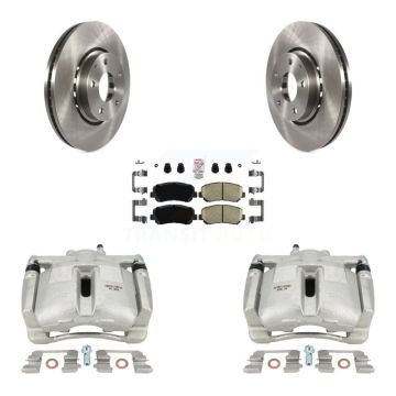 Front Disc Brake Caliper Rotors And Ceramic Pads Kit For Mazda CX-5 KC8-100211N