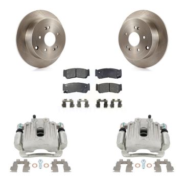 Rear Disc Brake Caliper Rotors And Ceramic Pads Kit For 2007-2009 Hyundai Santa Fe KC8-100211T