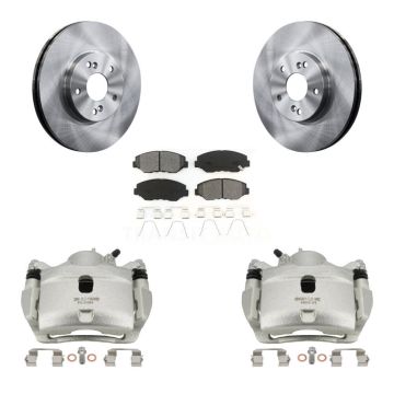 Front Disc Brake Caliper Rotors And Semi-Metallic Pads Kit For Honda Accord KC8-100212S