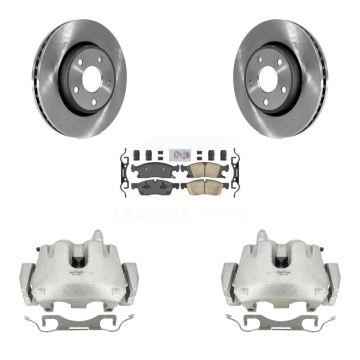 Front Disc Brake Caliper Rotor And Ceramic Pad Kit For Jeep Grand Cherokee Dodge Durango KC8-100214N