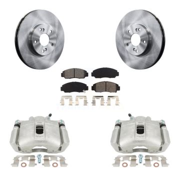 Front Disc Brake Caliper Rotors And Semi-Metallic Pads Kit For Honda Accord KC8-100214S