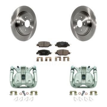 Rear Disc Brake Caliper Rotors And Ceramic Pads Kit For 2017-2022 Honda CR-V KC8-100214T