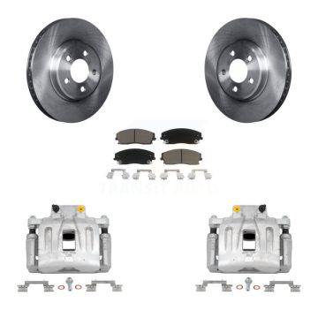 Front Disc Brake Caliper Rotor Ceramic Pad Kit For Chrysler 300 Dodge Charger Challenger KC8-100216C