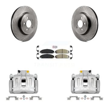 Front Disc Brake Caliper Rotor Ceramic Pad Kit For Chrysler 300 Dodge Charger Challenger KC8-100216N