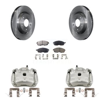 Front Disc Brake Caliper Rotors And Semi-Metallic Pads Kit For Nissan Altima KC8-100217P
