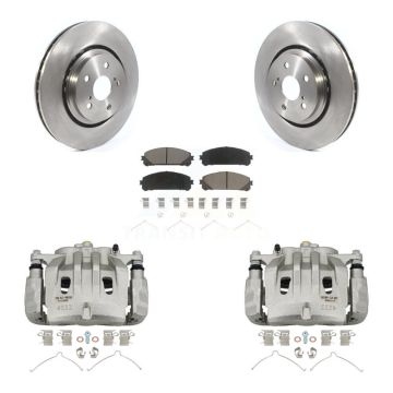 Front Disc Brake Caliper Rotors And Ceramic Pads Kit For 2022 Lexus NX350h NX350 NX250 KC8-100219C