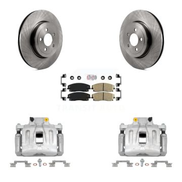 Front Disc Brake Caliper Rotors And Ceramic Pads Kit For Dodge Charger KC8-100219N