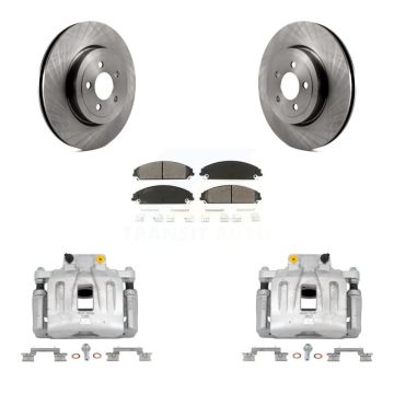 Front Disc Brake Caliper Rotors And Semi-Metallic Pad Kit For Chrysler 300 Dodge Charger KC8-100223S