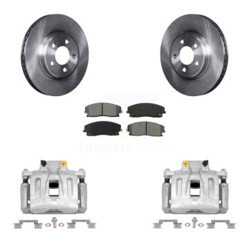 Front Disc Brake Caliper Rotors And Semi-Metallic Pad Kit For Chrysler 300 Dodge Charger KC8-100224S