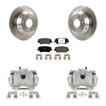 Rear Disc Brake Caliper Rotor And Ceramic Pad Kit For Kia Sorento Hyundai Santa Fe Sport KC8-100224T