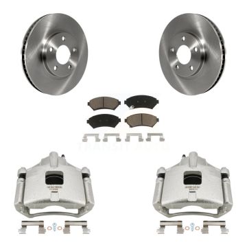 Front Brake Caliper Rotor Ceramic Pad Kit For Chevrolet Impala Buick LeSabre Monte Carlo KC8-100226C