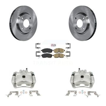Front Disc Brake Caliper Rotors And Ceramic Pads Kit For Nissan Sentra KC8-100228N