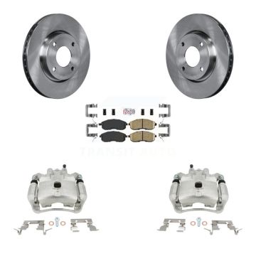 Front Disc Brake Caliper Rotors And Ceramic Pads Kit For Nissan Sentra KC8-100229N